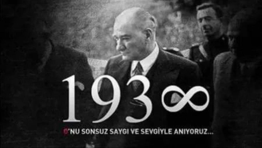 Ulu Önder Mustafa Kemal Atatürk ölümünün 80. yıl dönümünde törenlerle anıldı.