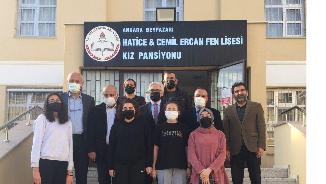 İl Milli Eğitim Müdürü Harun FATSA ve İl Milli Eğitim Müdür Yardımcısı Ahmet Hakan MUTLU Hatice Cemil Ercan Fen Lisesini Ziyaret etti.
