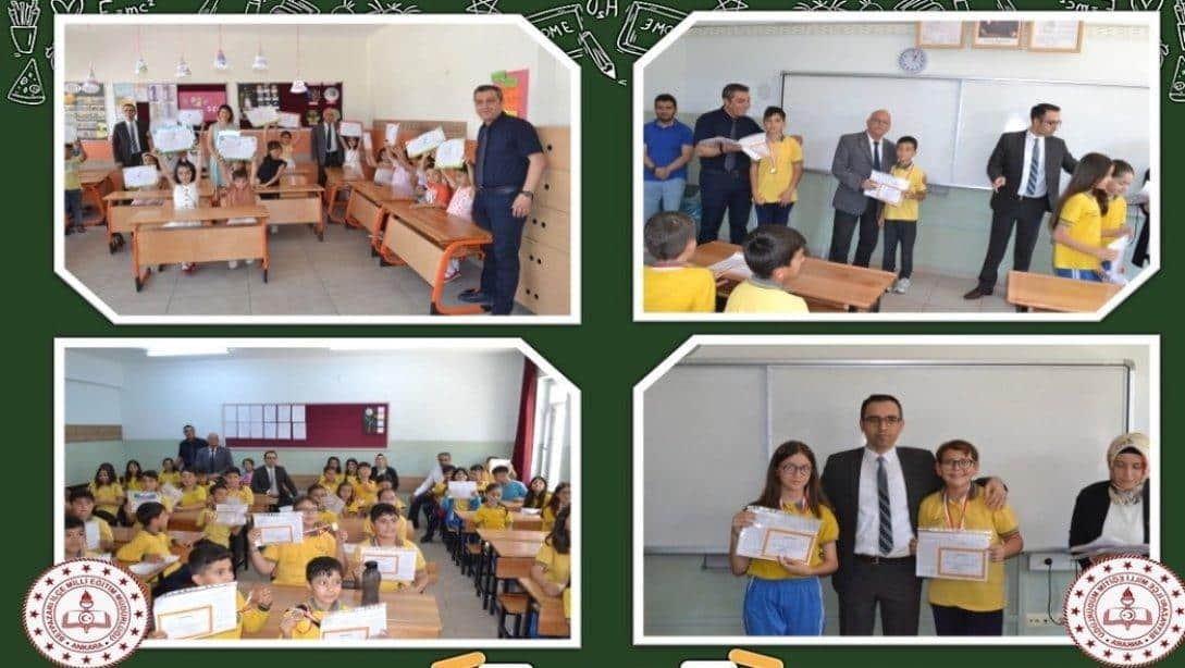 Atatürk İlkokulu ve Gazigündüzalp Ortaokulu'nda Karne Töreni Düzenlendi